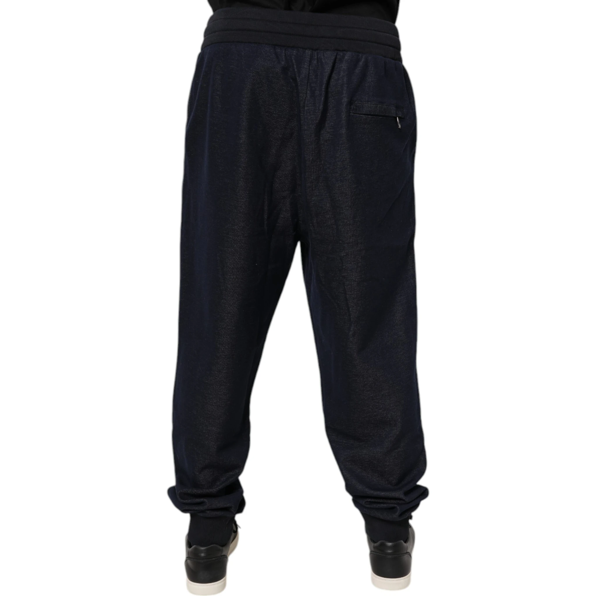 Black Jacquard Jogger Men Sweatpants Pants