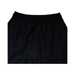 Black Jacquard Jogger Men Sweatpants Pants