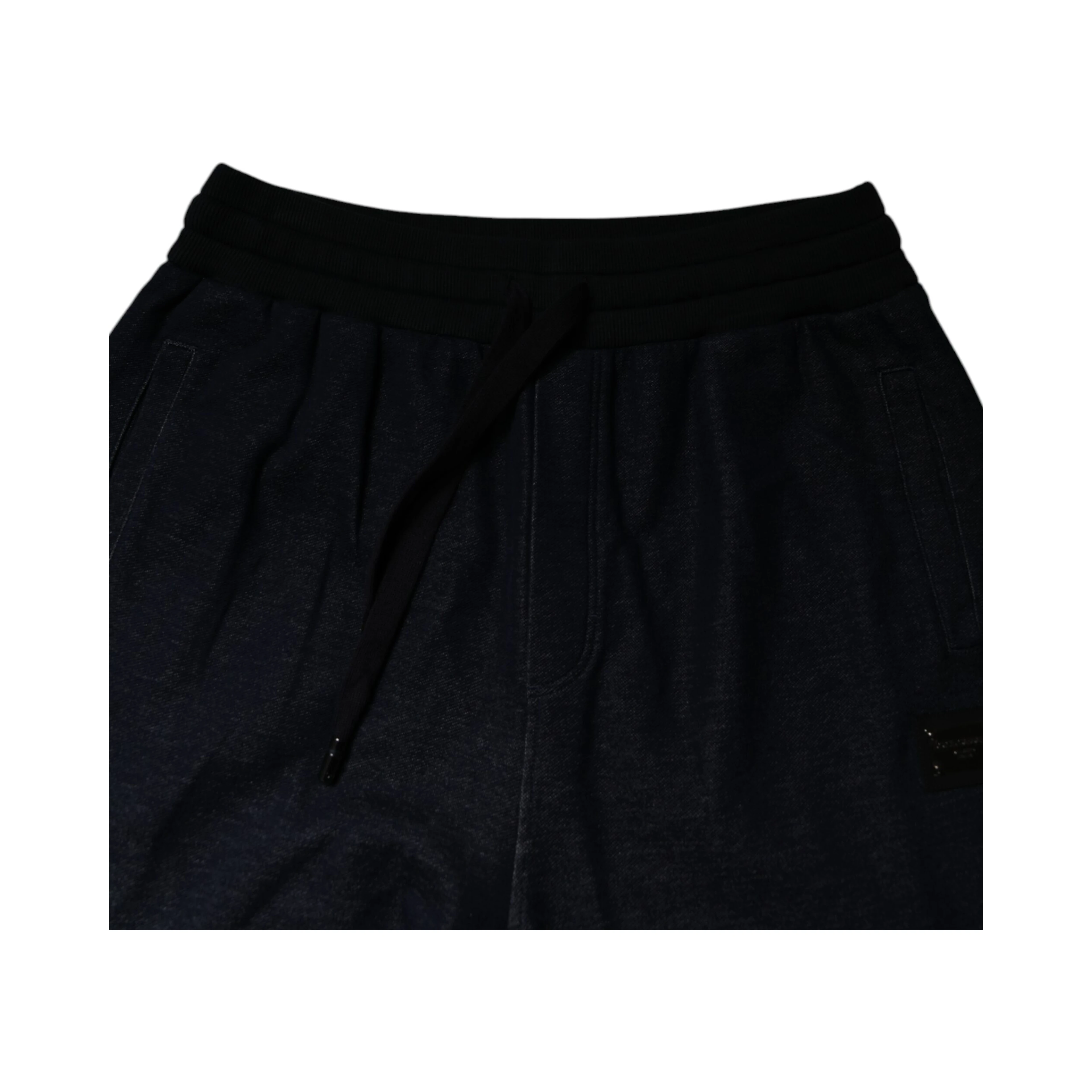 Black Jacquard Jogger Men Sweatpants Pants