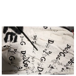 White Logo Print Men Skinny Sweatpants Pants