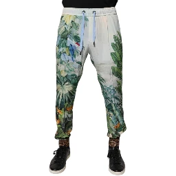 Multicolor Tropical Jogger Sweatpants Pants