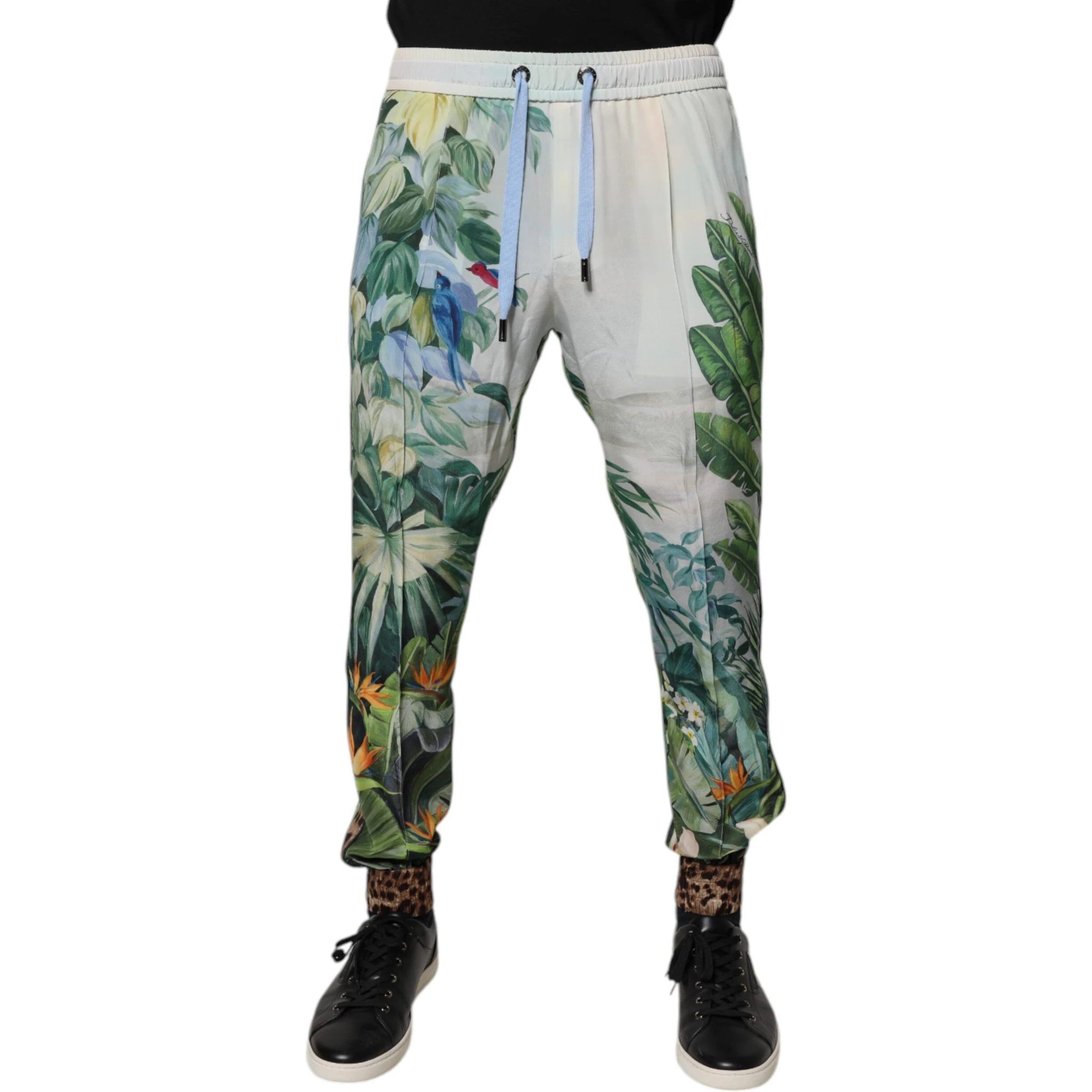 Multicolor Tropical Jogger Sweatpants Pants