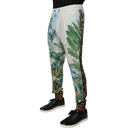 Multicolor Tropical Jogger Sweatpants Pants
