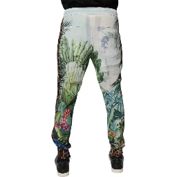 Multicolor Tropical Jogger Sweatpants Pants