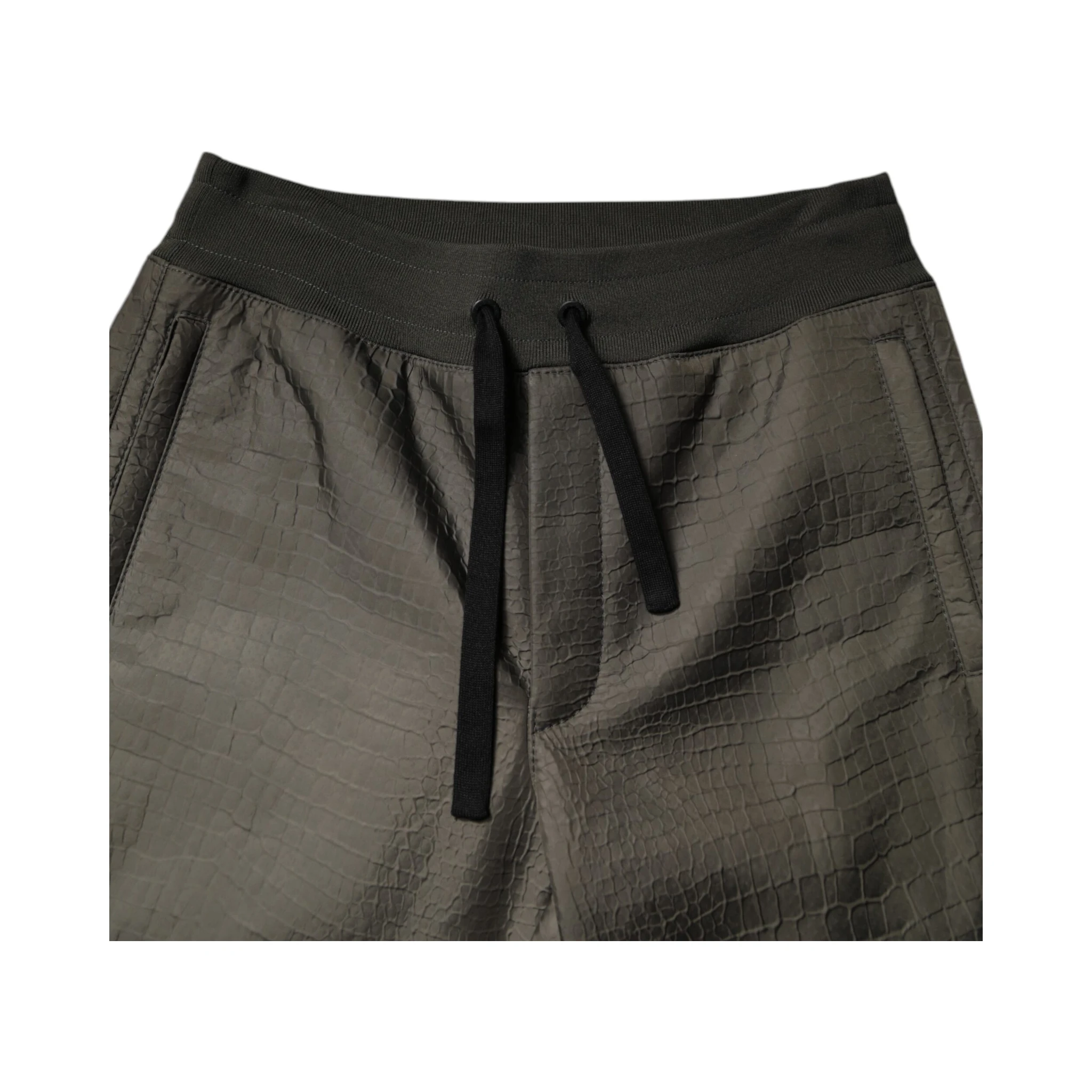 Brown Lambskin Leather Men Sweatpants Pants