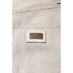 Light Gray Cotton Skinny Denim Jeans