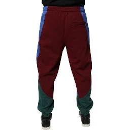 Multicolor Cotton Men Jogger Sweatpants Pants