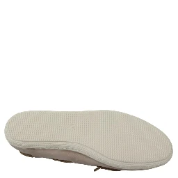 Beige Suede Lace Bow Loafers Ballet Flat Shoes