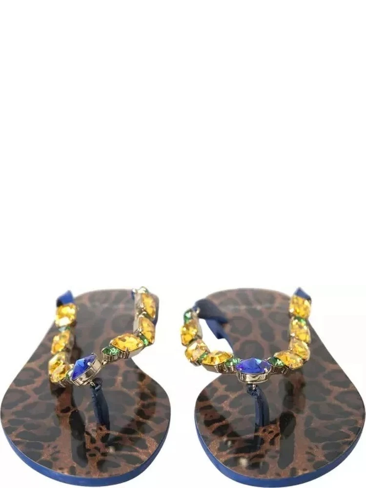 Blue Crystals Flats Sandals Beachwear Shoes alternative