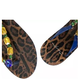Blue Crystals Flats Sandals Beachwear Shoes