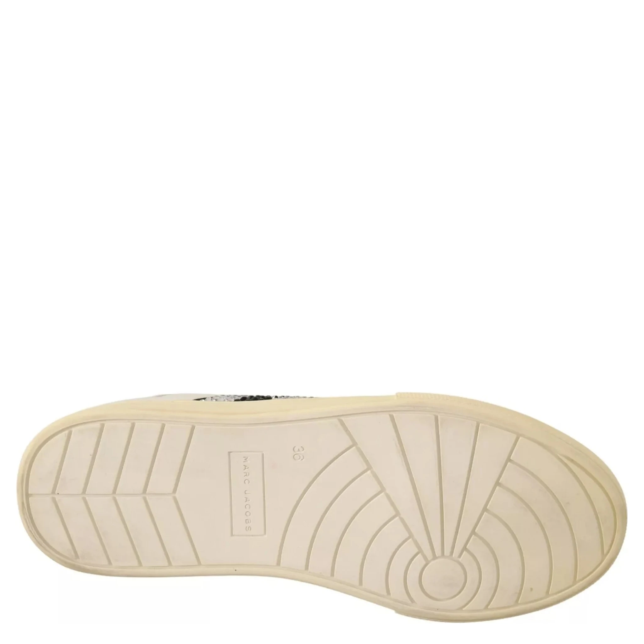 White Leather Crystal Embellished Sneakers Shoes