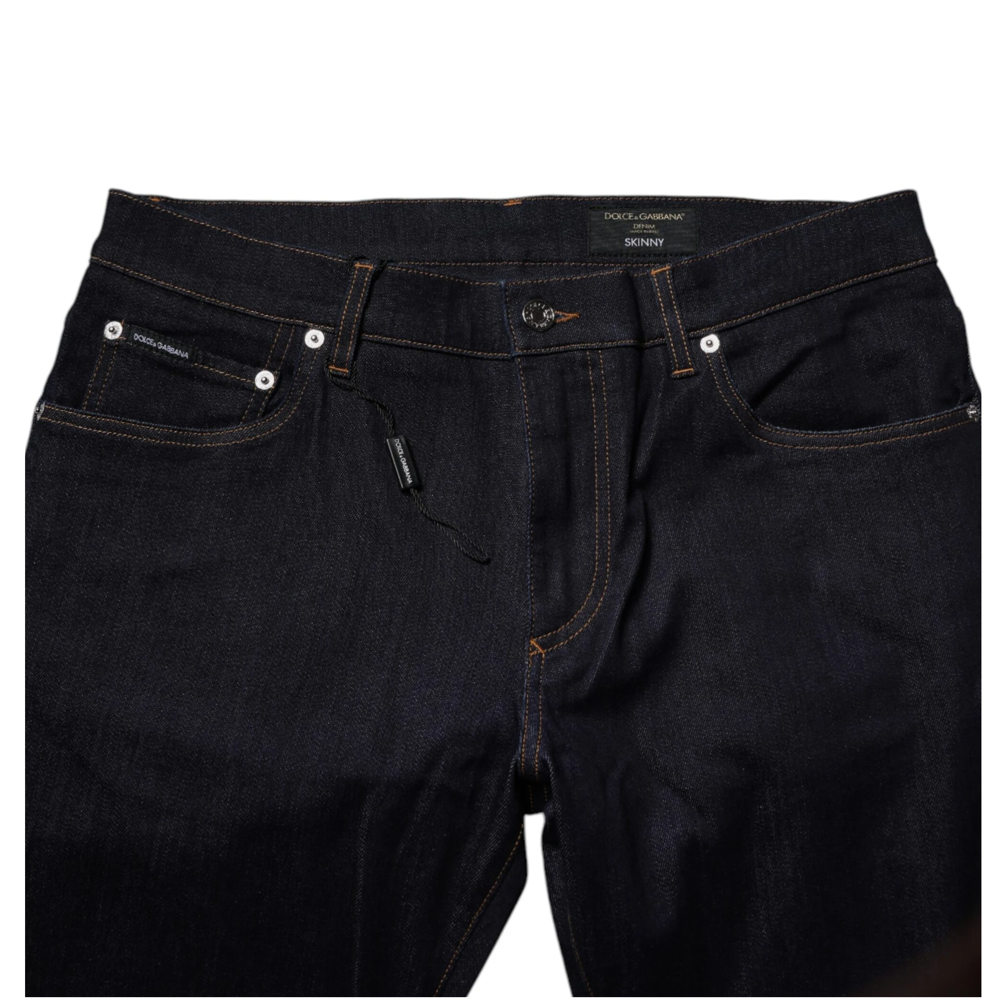 Black Cotton Stretch Men Skinny Denim Jeans