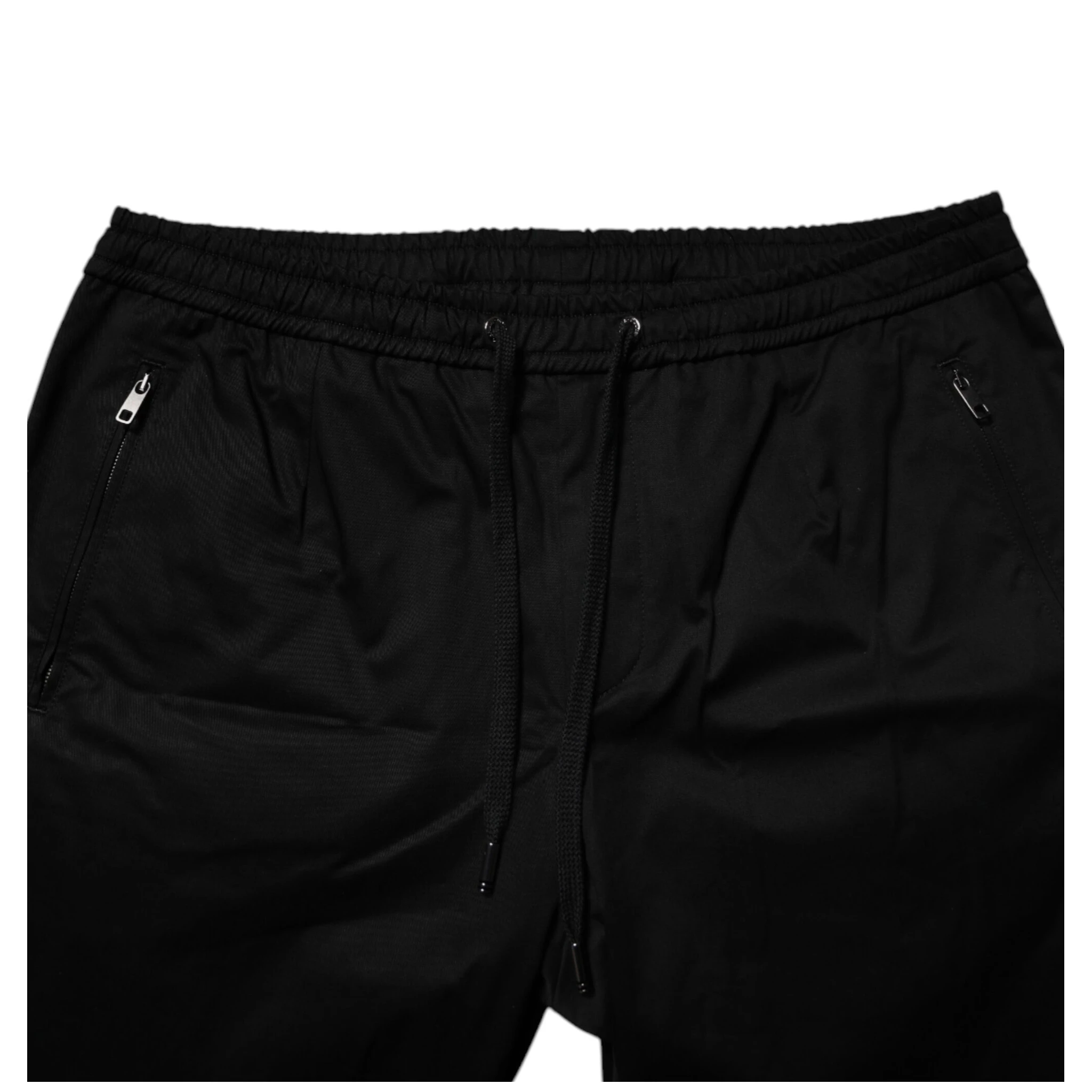 Black Cotton Stretch Jogger Sweatpants Pants