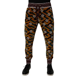 Multicolor Logo Monogram Jogger Sweatpants Pants
