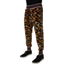 Multicolor Logo Monogram Jogger Sweatpants Pants