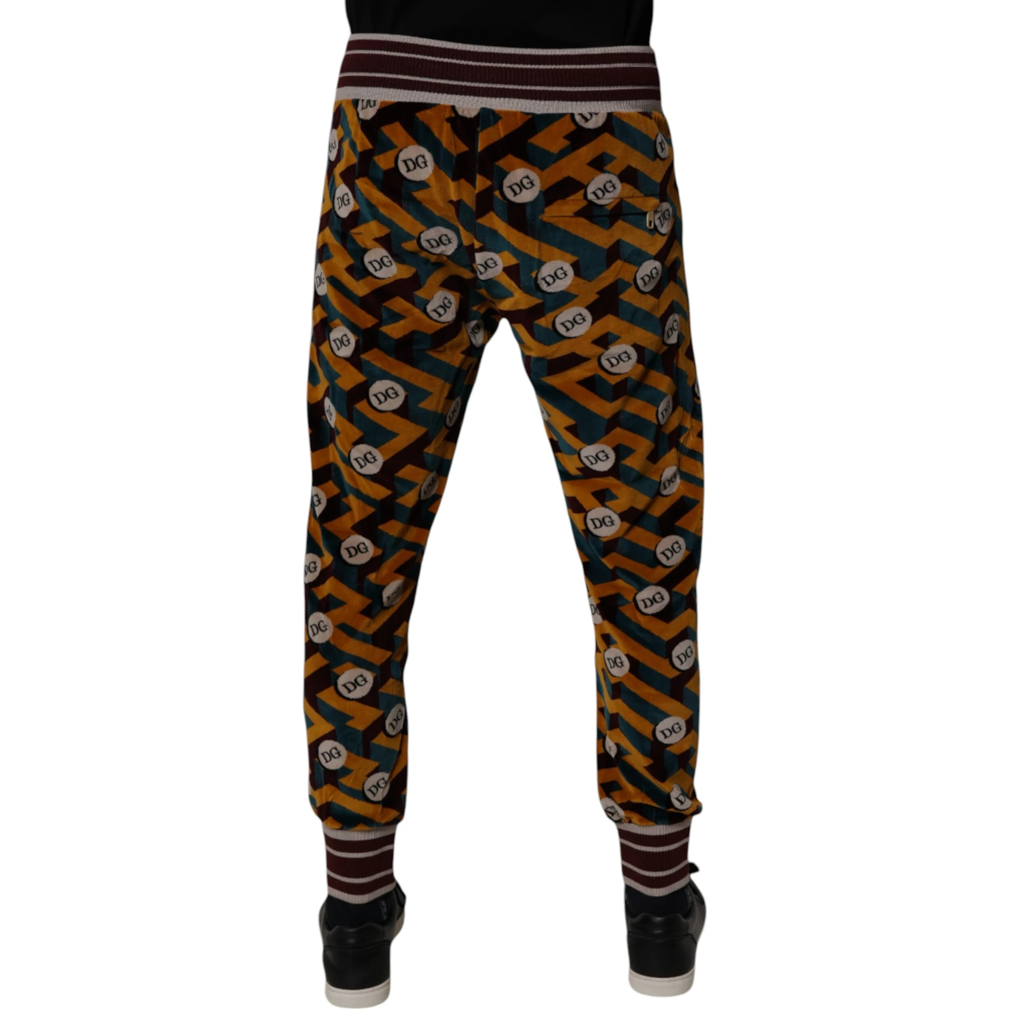 Multicolor Logo Monogram Jogger Sweatpants Pants