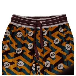 Multicolor Logo Monogram Jogger Sweatpants Pants