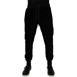 Black Cotton Jogger Men Sweatpants Pants