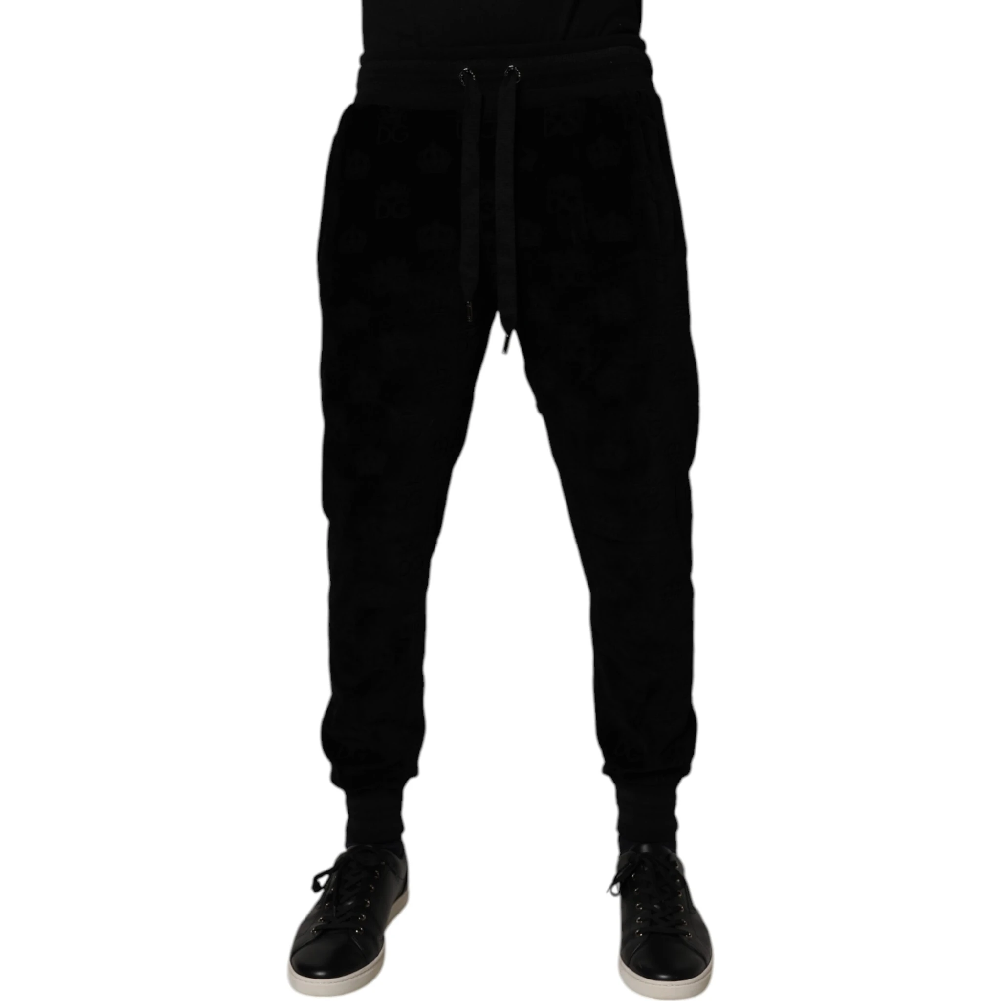Black Cotton Jogger Men Sweatpants Pants