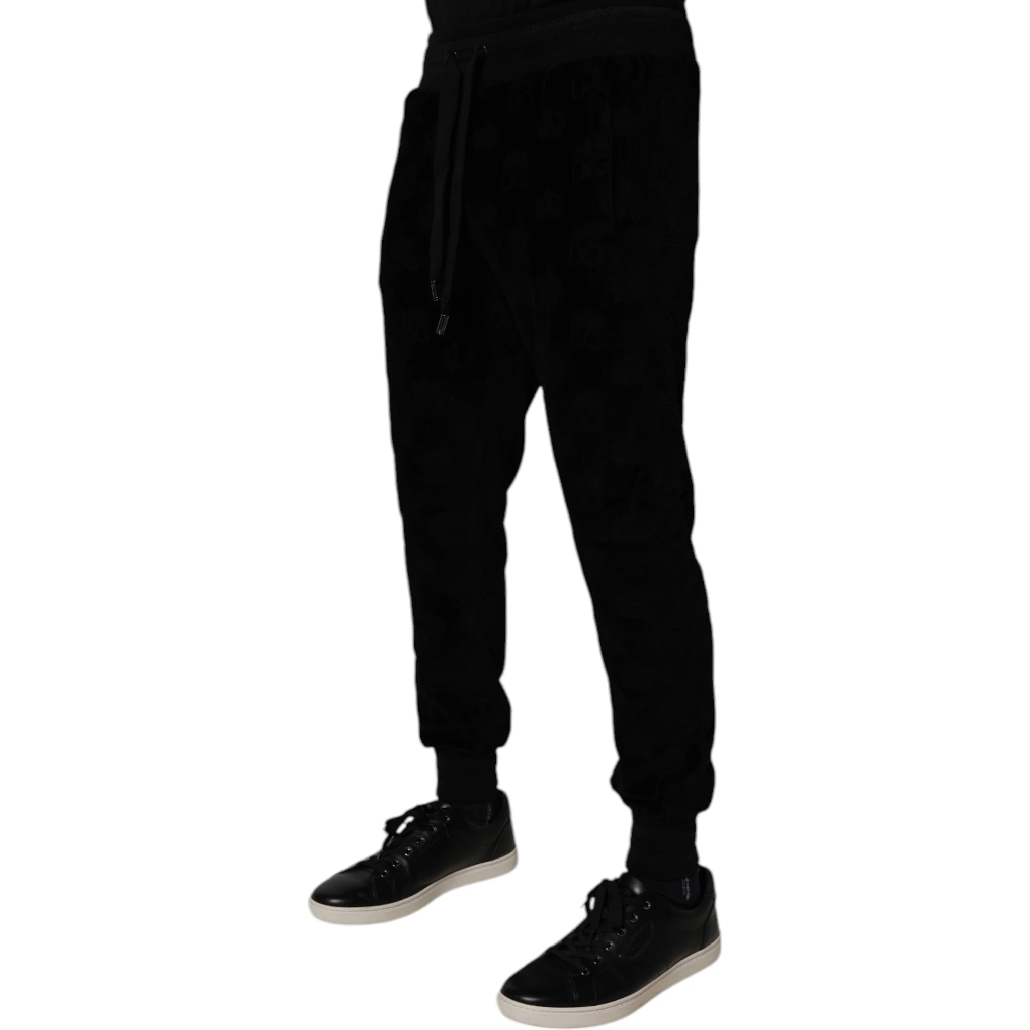 Black Cotton Jogger Men Sweatpants Pants