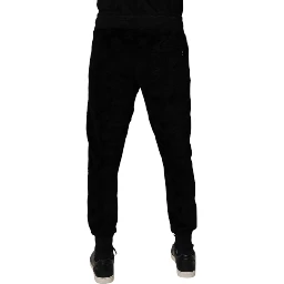 Black Cotton Jogger Men Sweatpants Pants