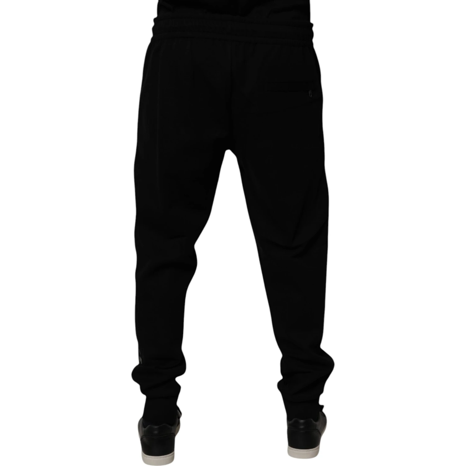 Black Cotton Blend Jogger Sweatpants Pants