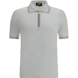White Cotton Polo Shirt