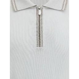 White Cotton Polo Shirt