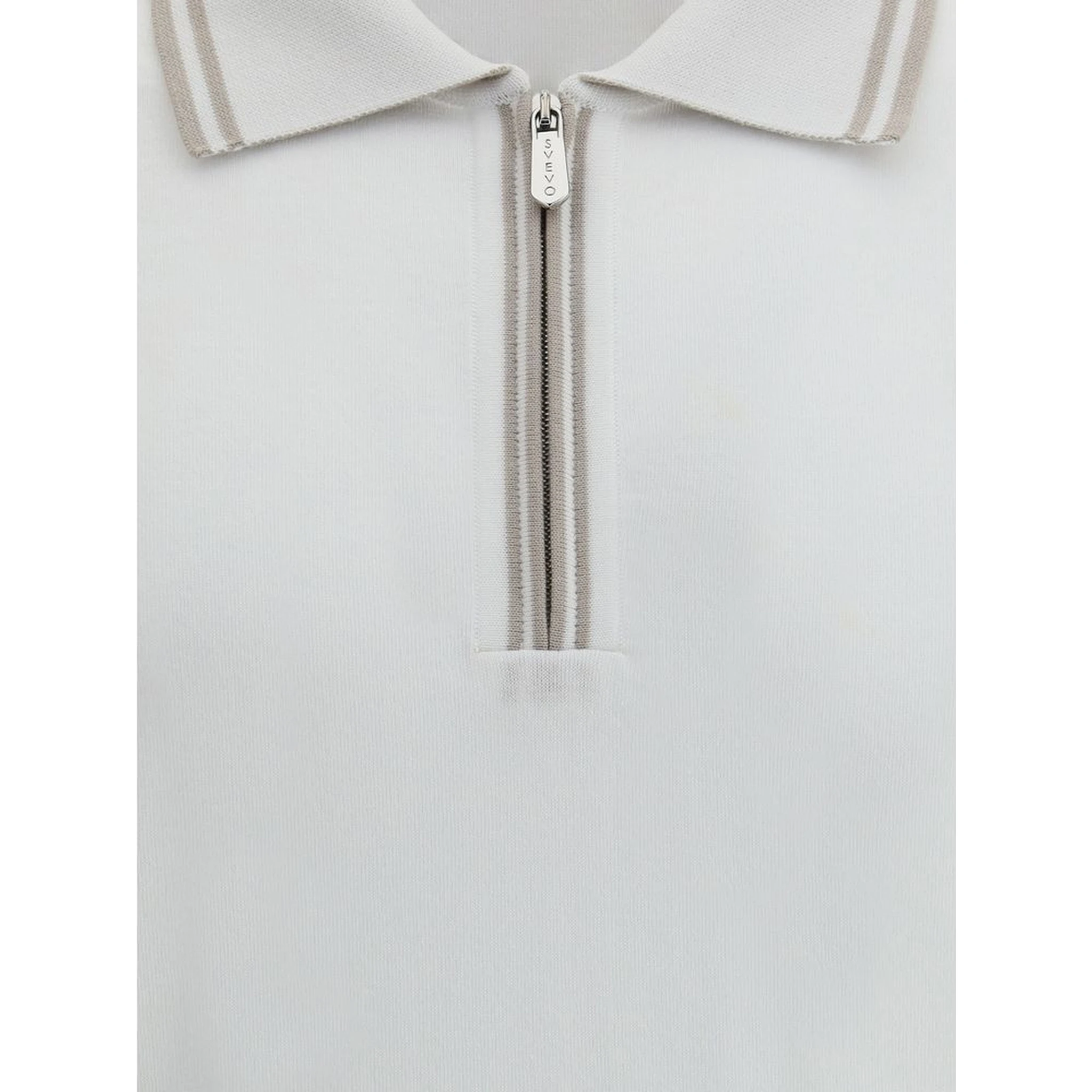 White Cotton Polo Shirt