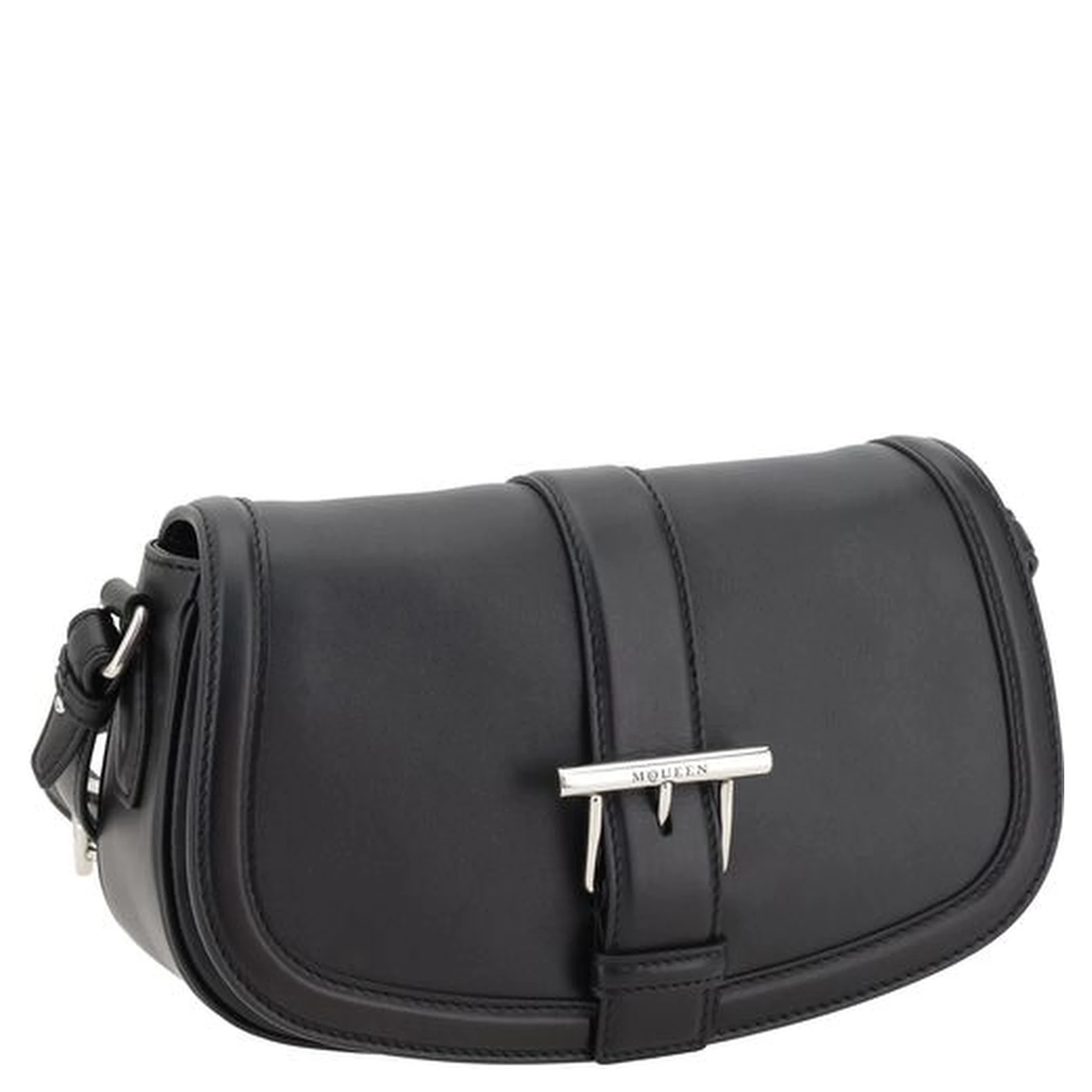 Black Calf Leather Bos Taurus Shoulder Bag