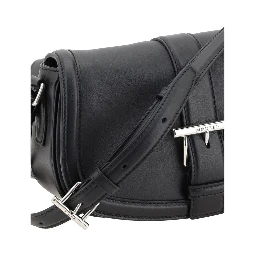 Black Calf Leather Bos Taurus Shoulder Bag