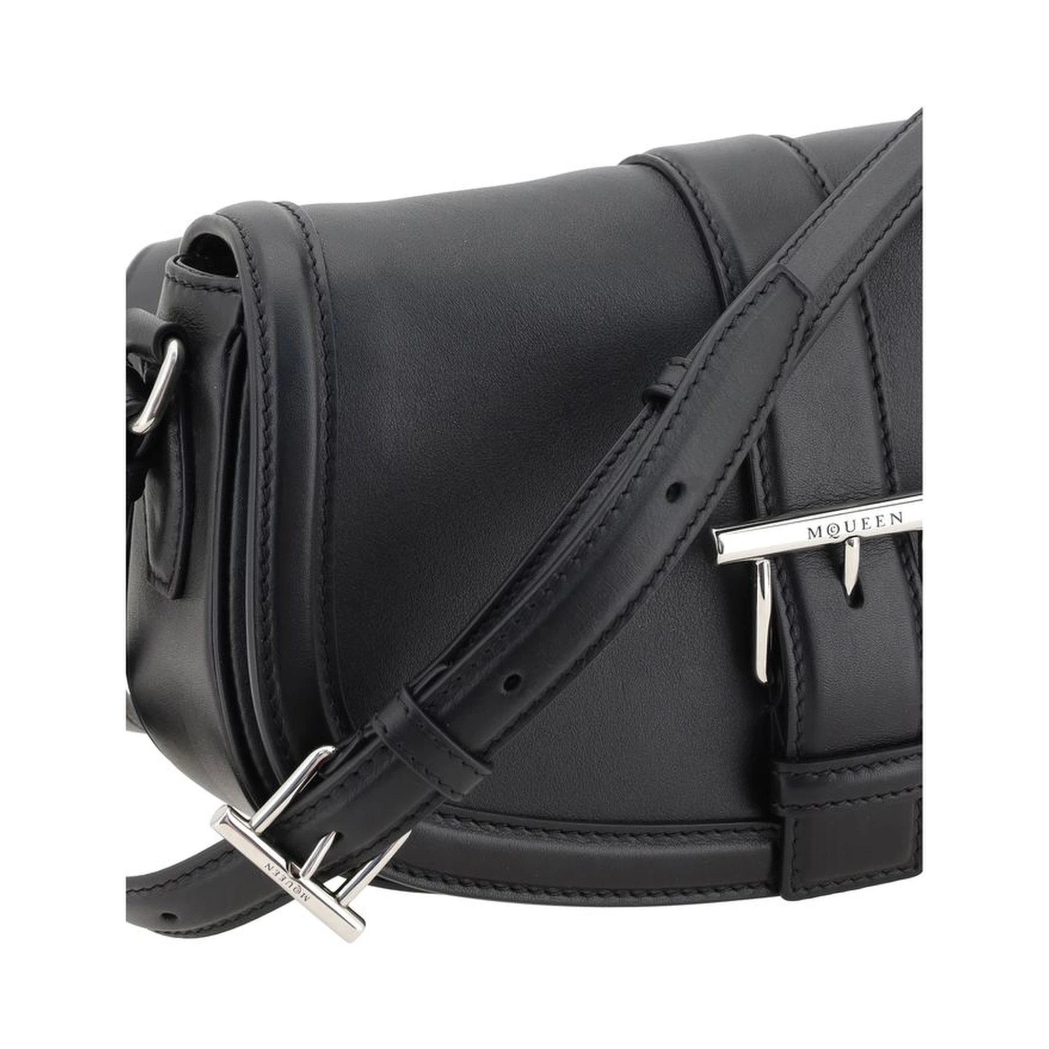 Black Calf Leather Bos Taurus Shoulder Bag