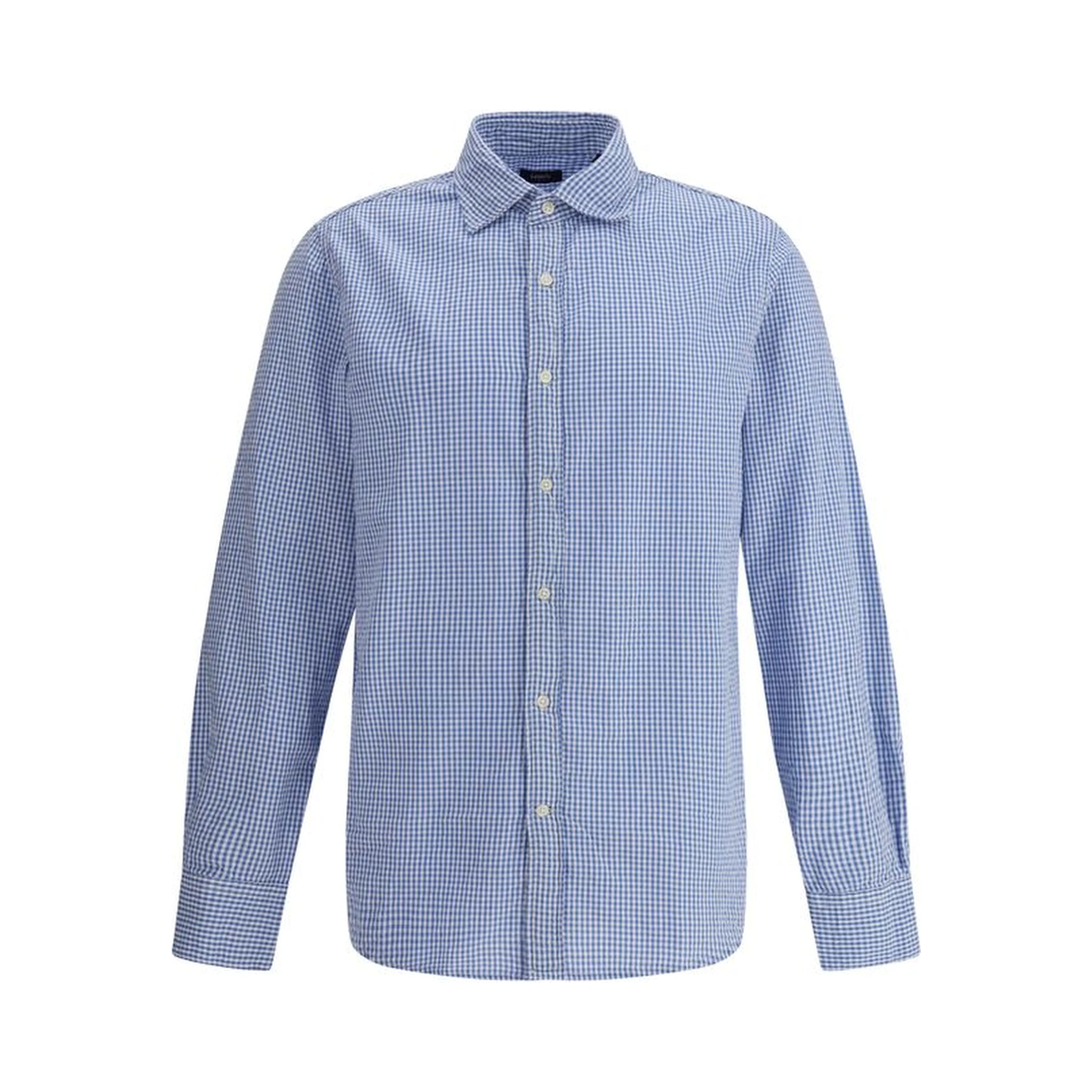 Light Blue Cotton Pattern Shirt