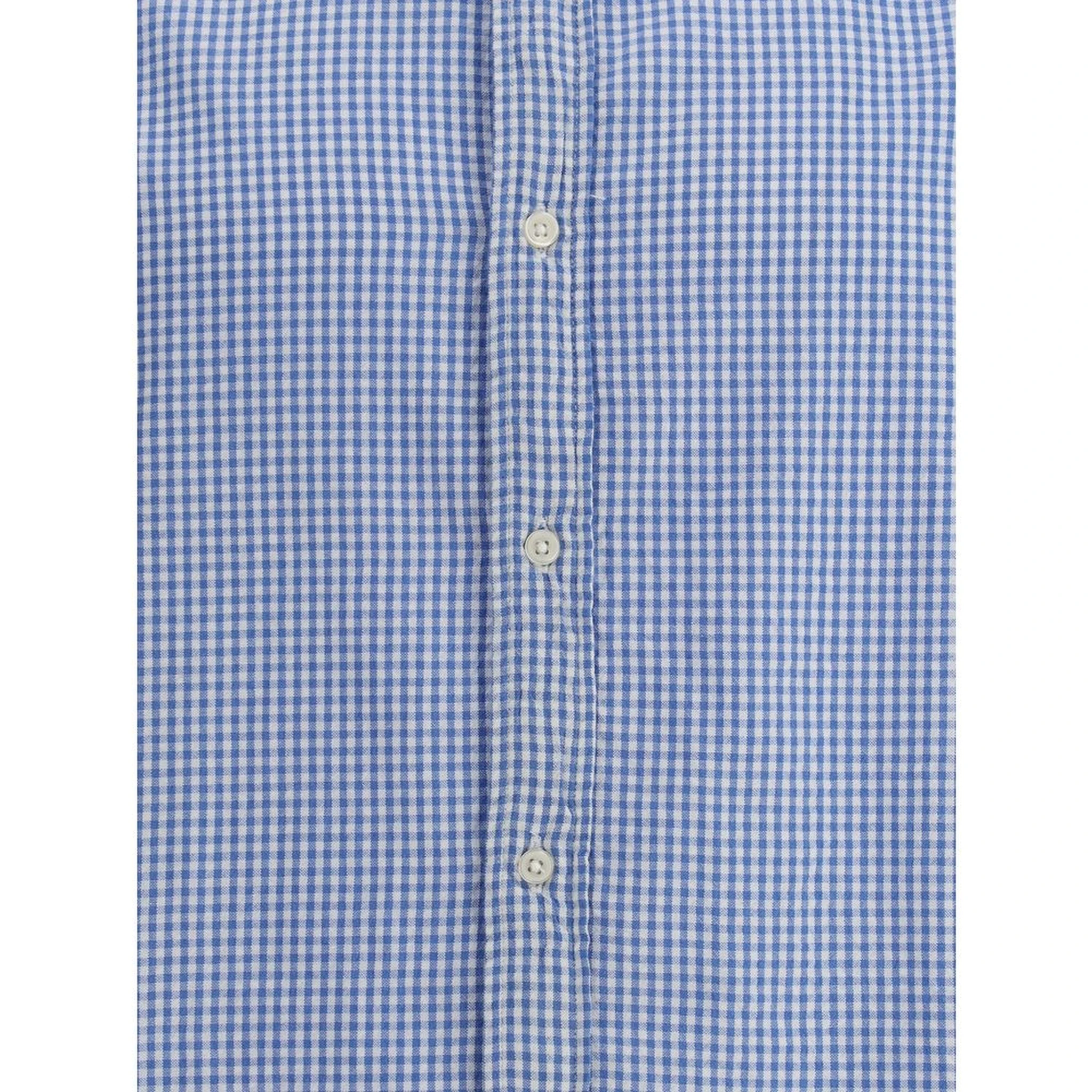 Light Blue Cotton Pattern Shirt
