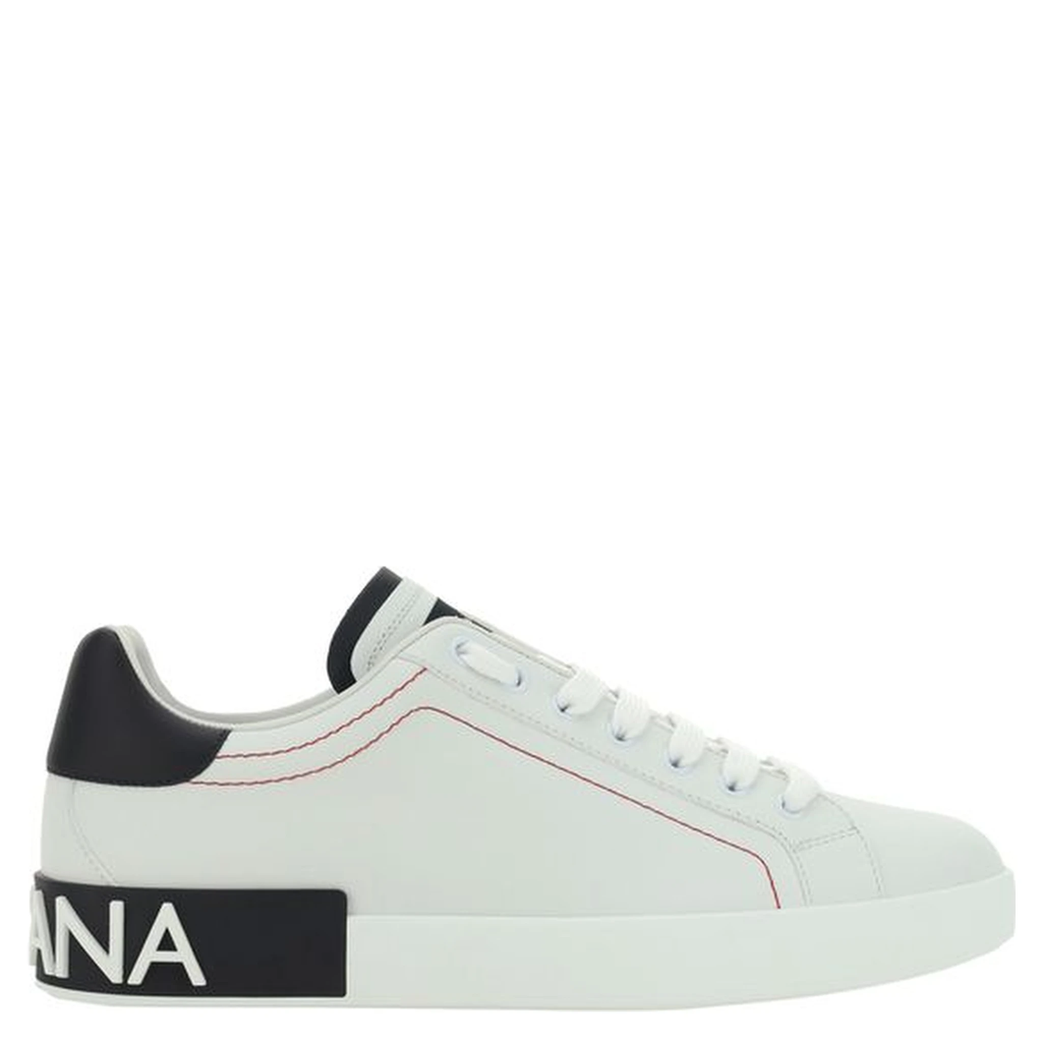 White Calf Leather Bos Taurus Low Top Sneakers