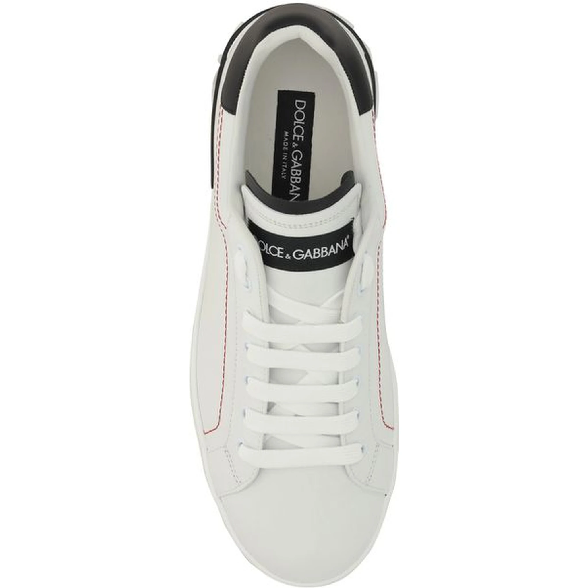 White Calf Leather Bos Taurus Low Top Sneakers