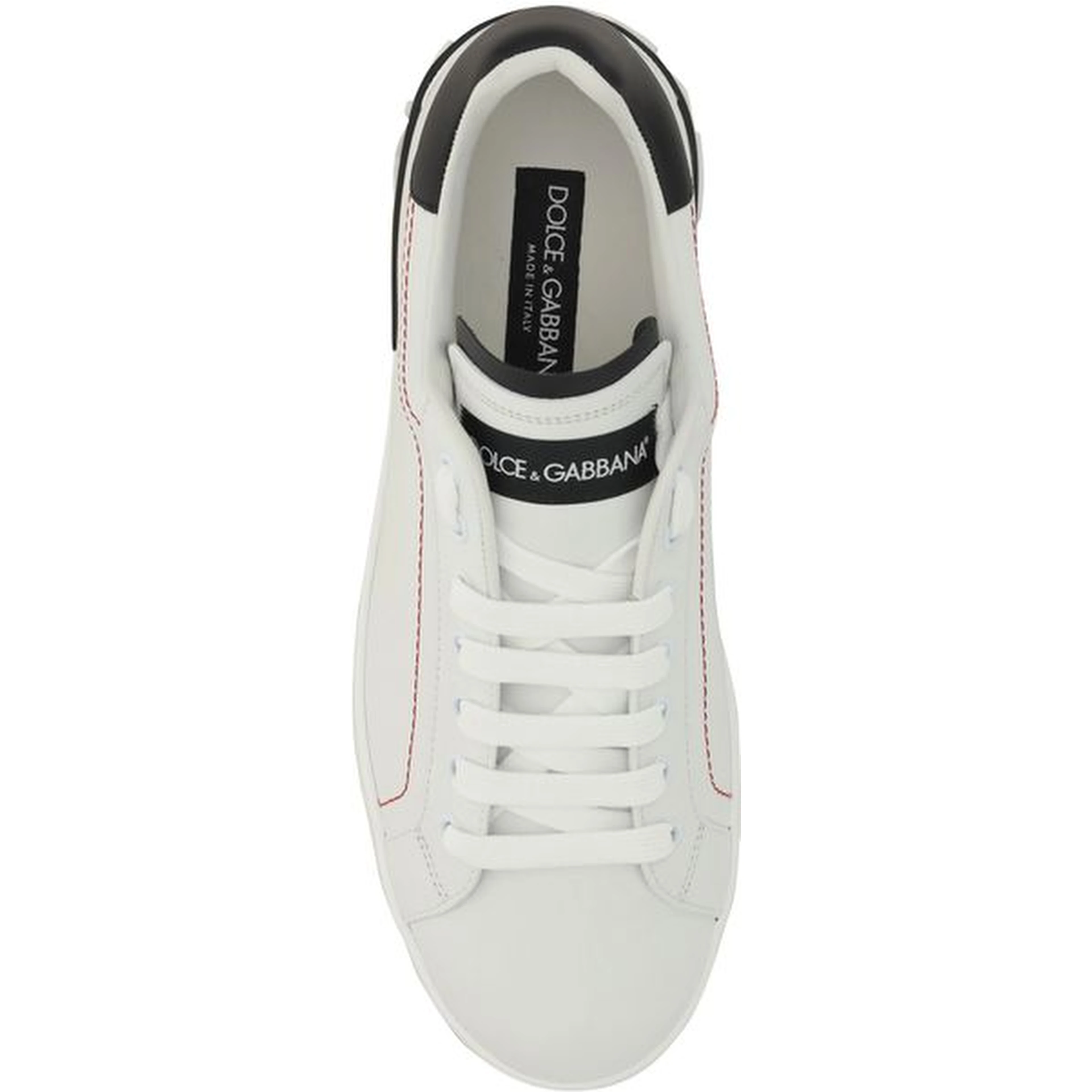 Low-top Leather Sneakers In Black