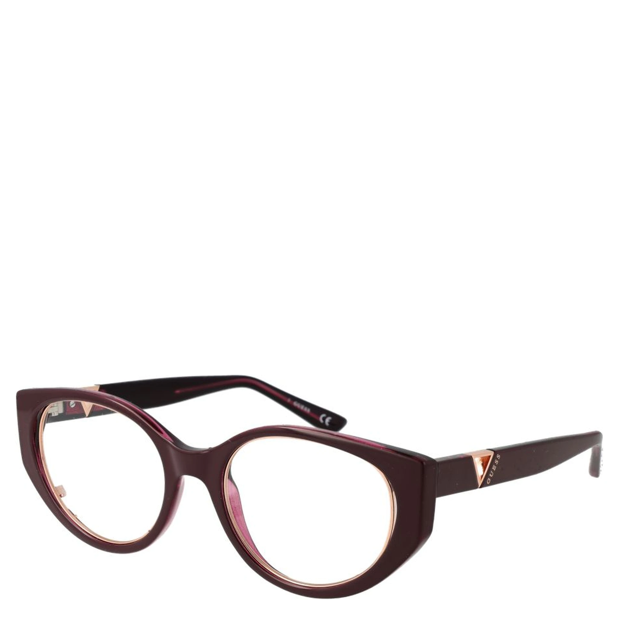 Burgundy Plastic Glasses (Frames)