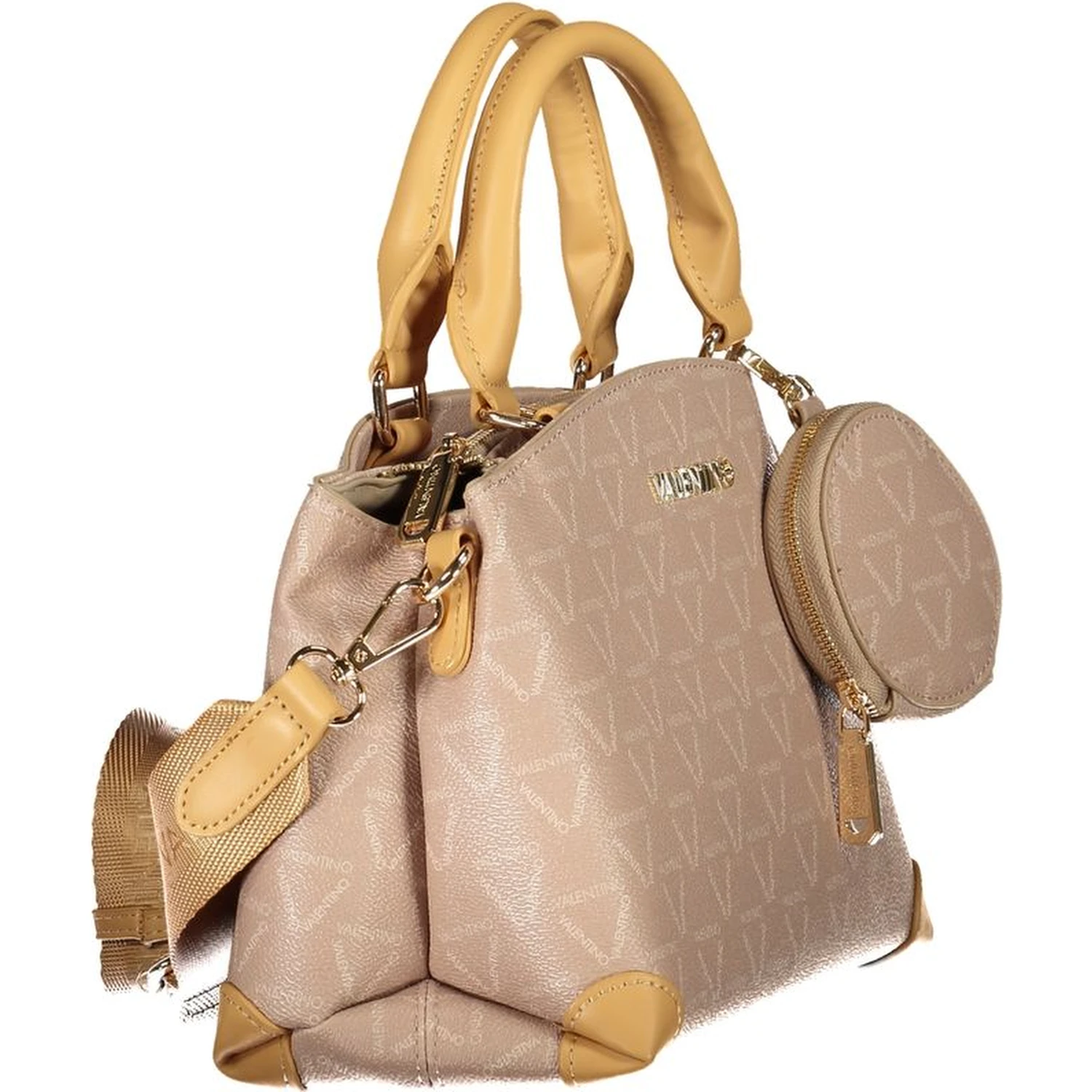 Beige Lady Re Logo Small Satchel