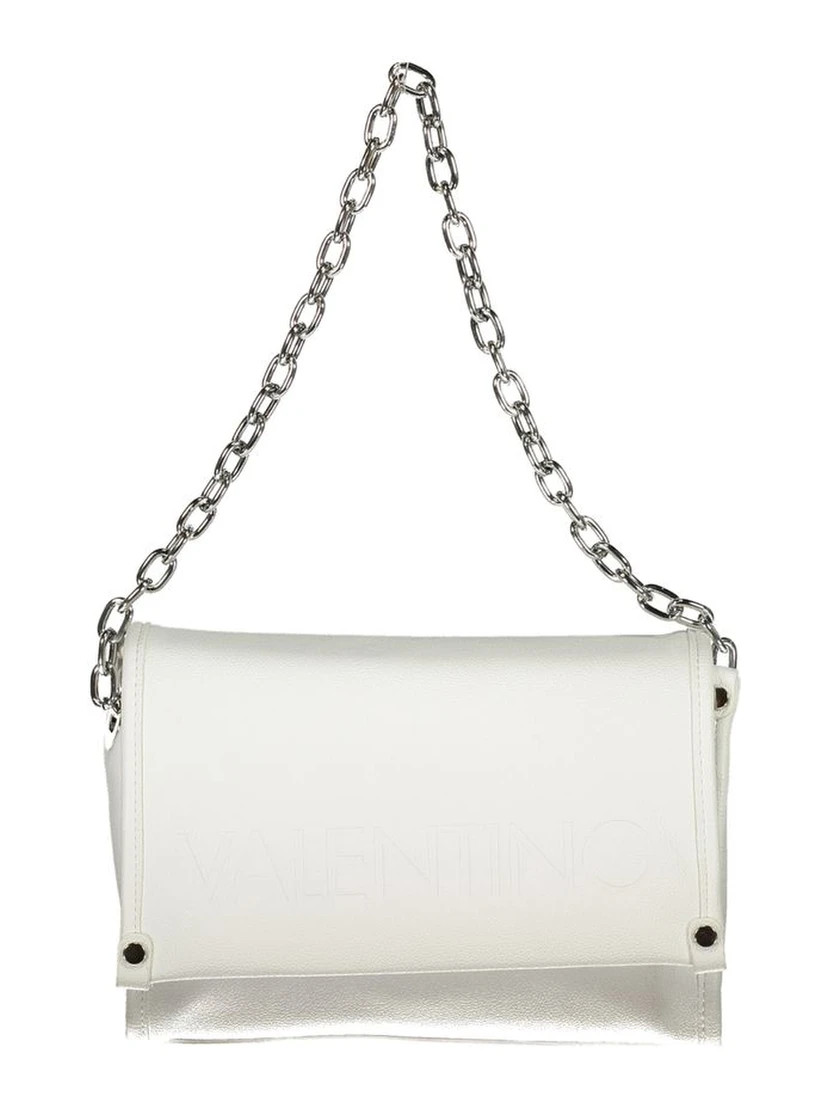 Syria Re flap shoulder bag in white