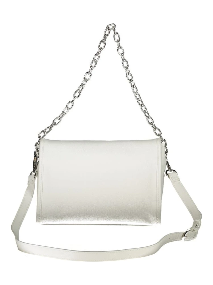 Syria Re flap shoulder bag in white alternative