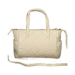 Beige Polyethylene Handbag