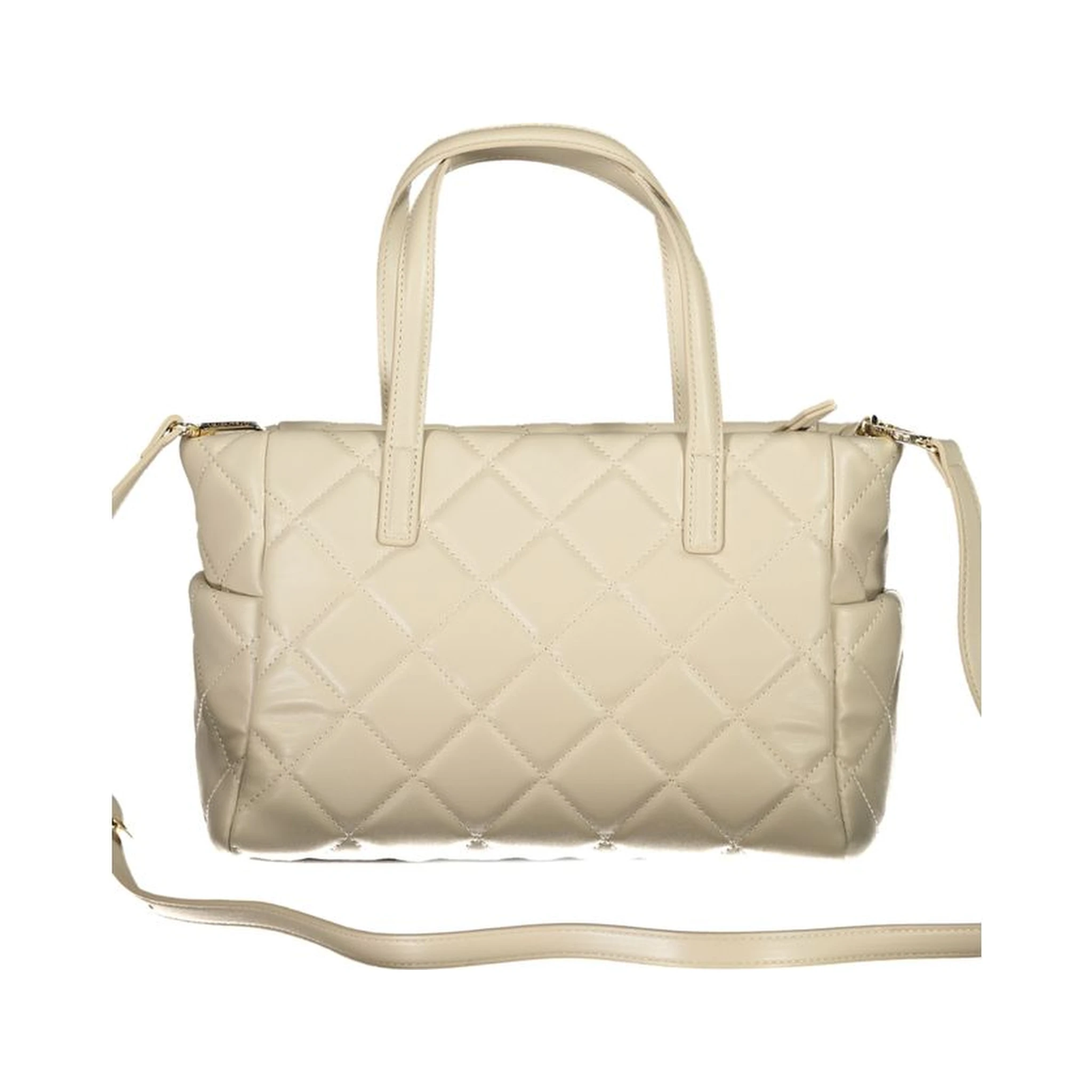 Beige Polyethylene Handbag