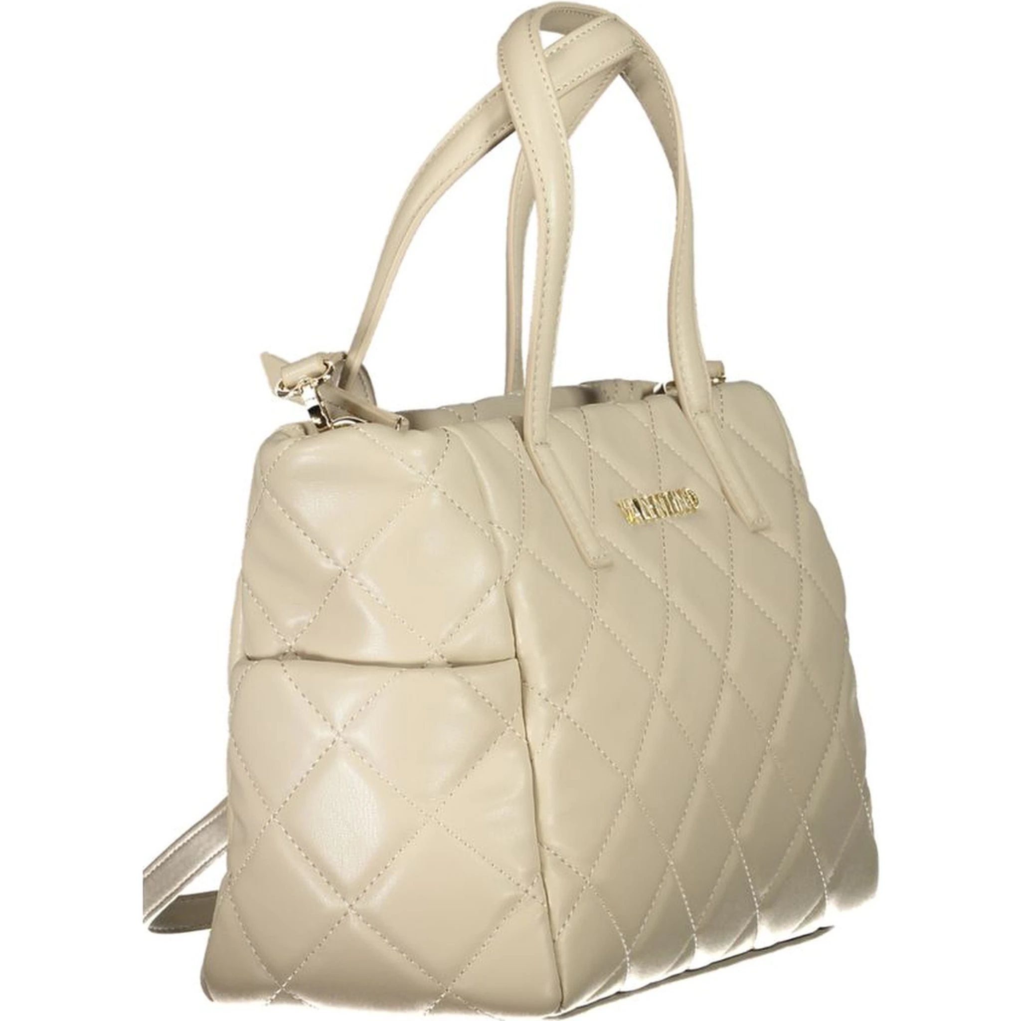 Beige Polyethylene Handbag