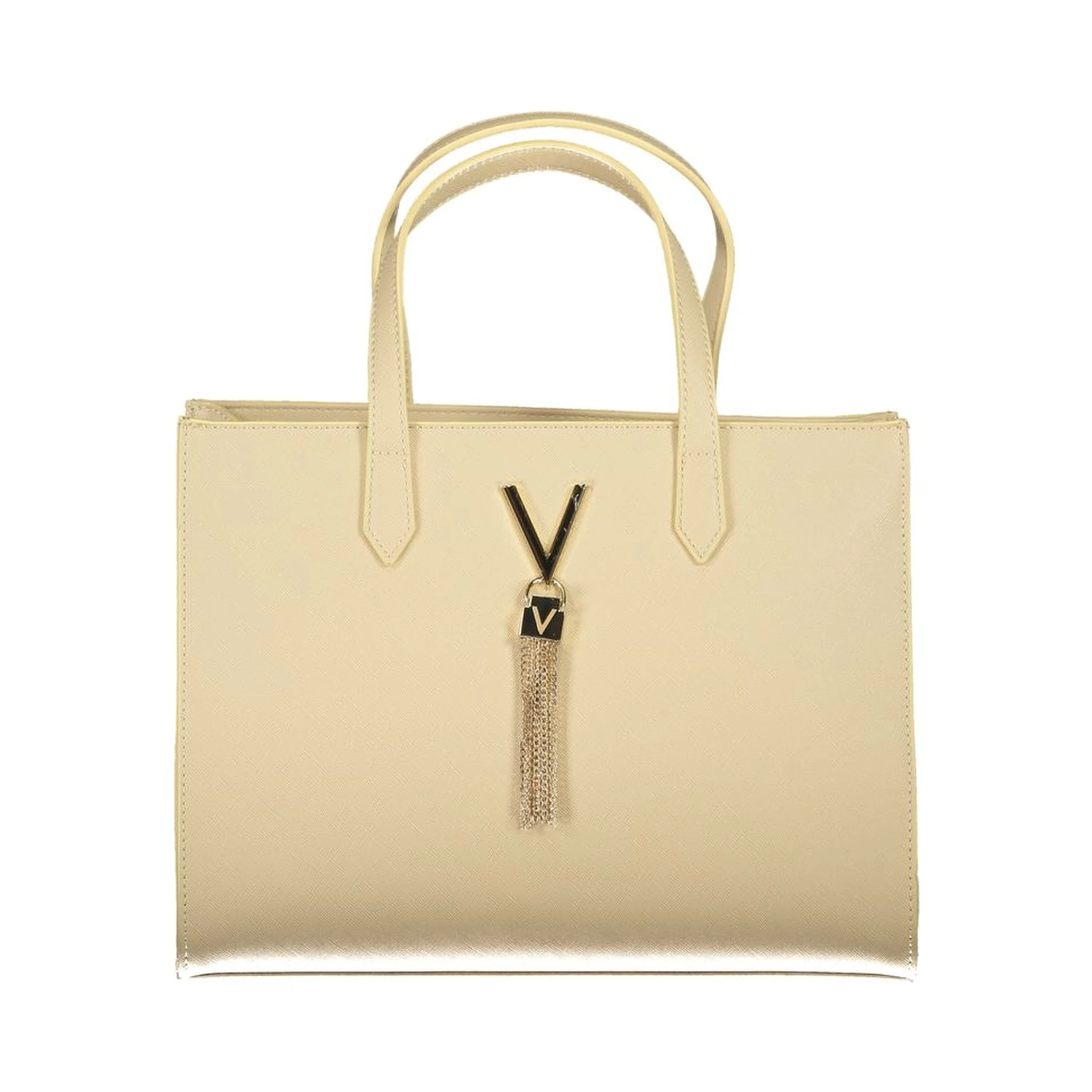 Beige Polyethylene Handbag