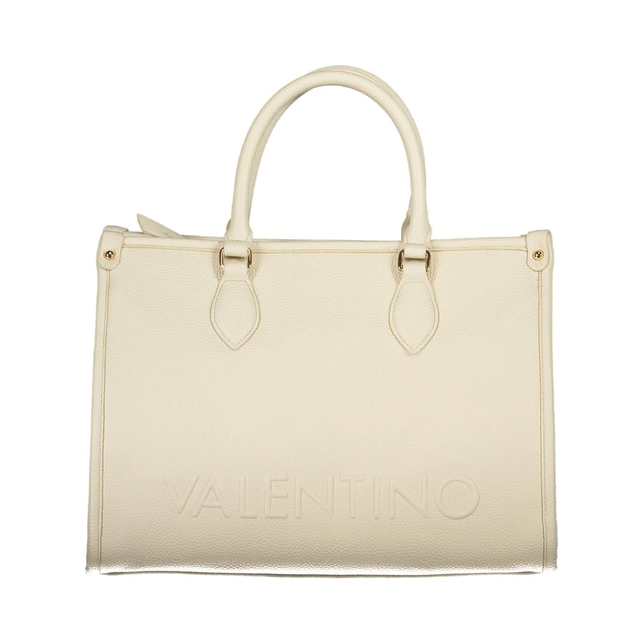 Beige Polyethylene Handbag