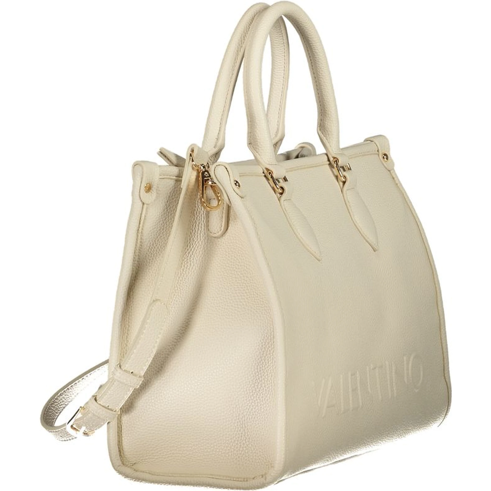 Beige Polyethylene Handbag