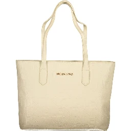 Beige Polyethylene Handbag