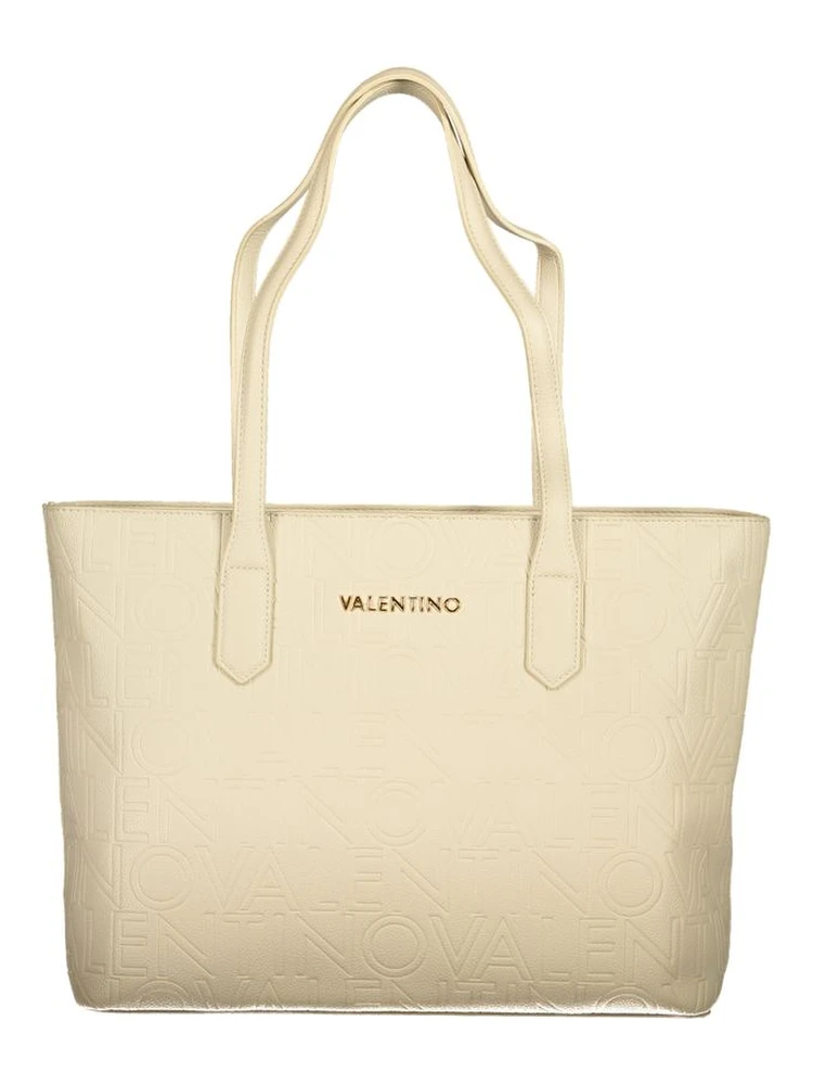 Beige Polyethylene Handbag