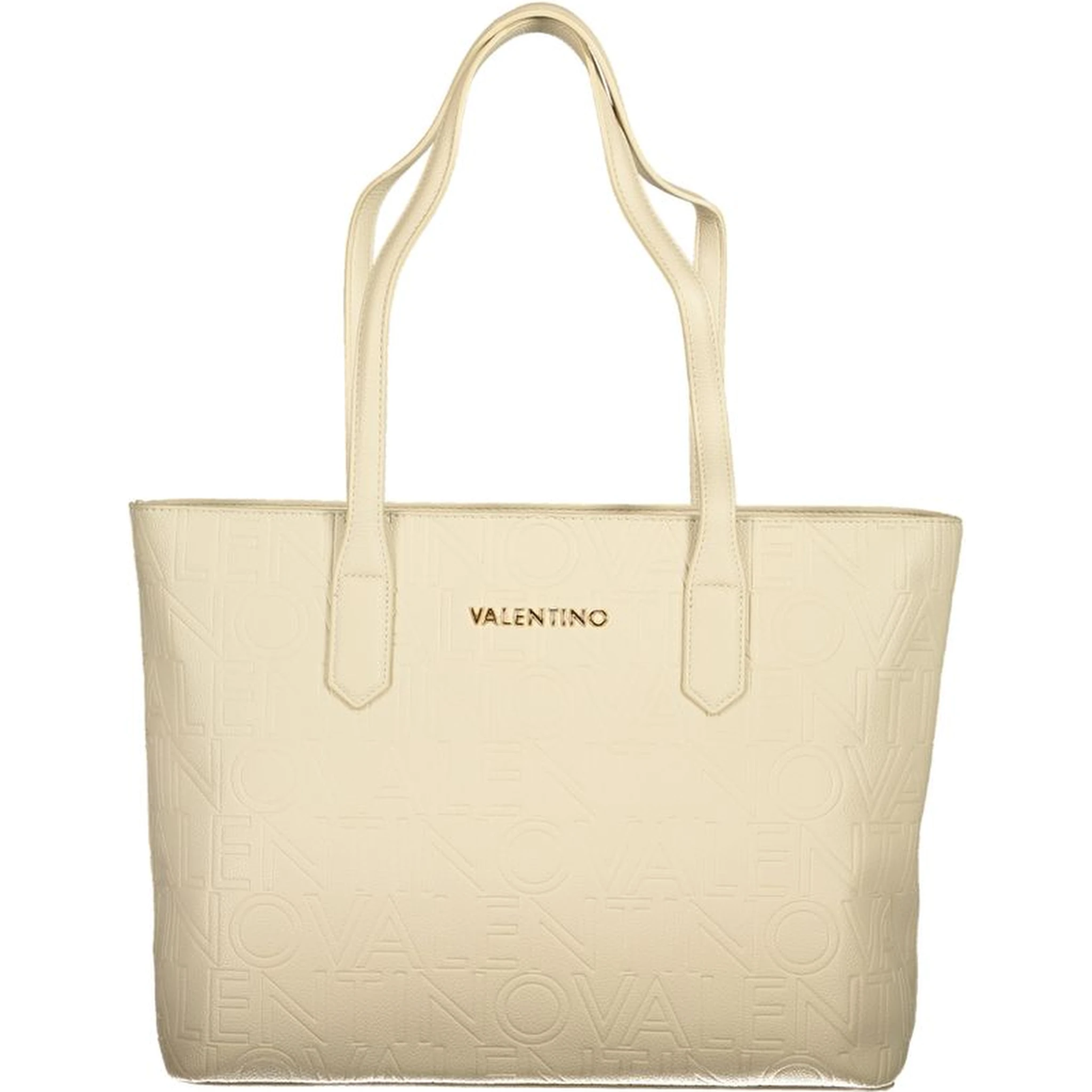Beige Polyethylene Handbag
